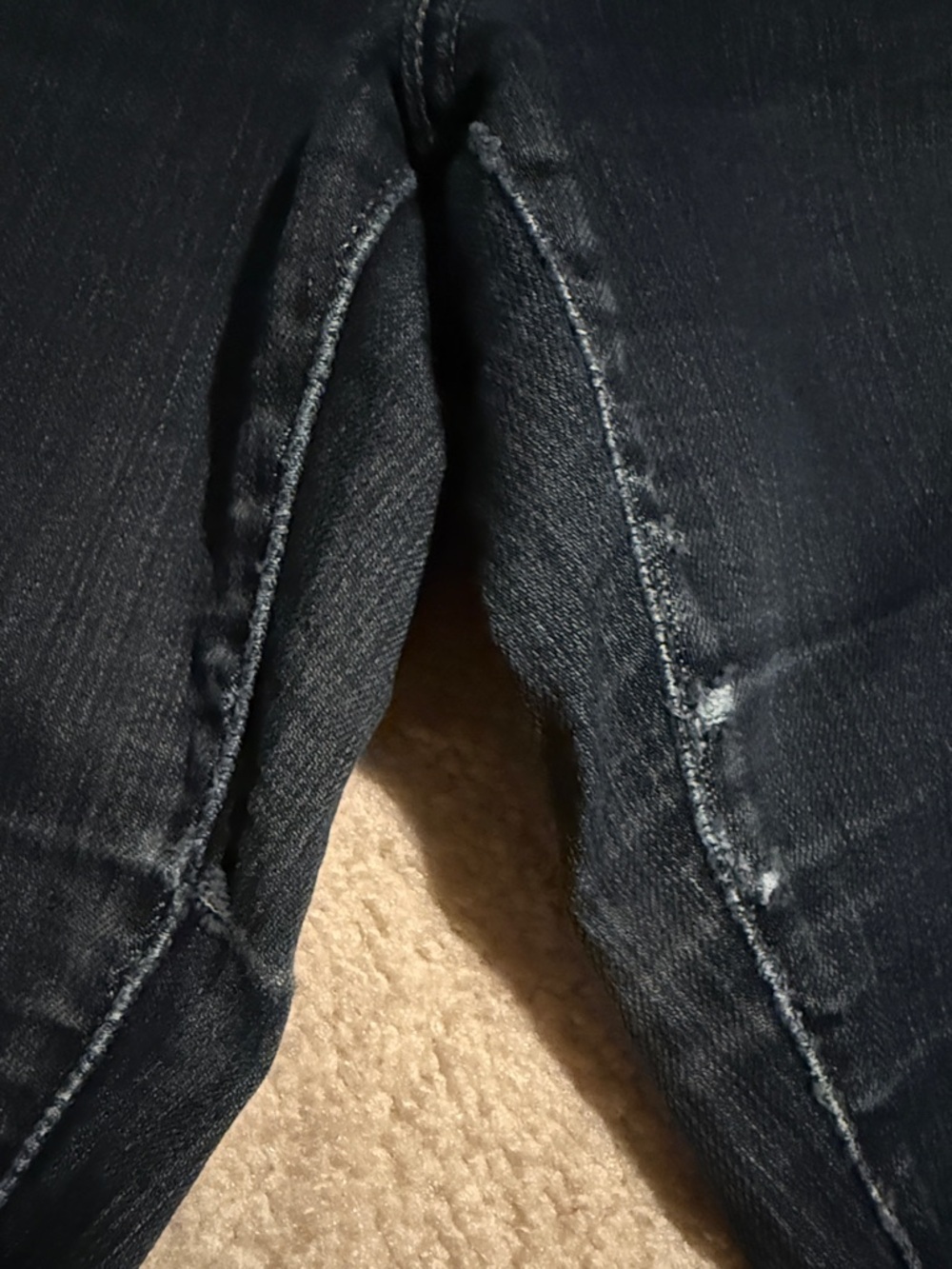 Levi's Women's 505 Straight Leg Jeans in Dark Blue - Picture 3 of 13